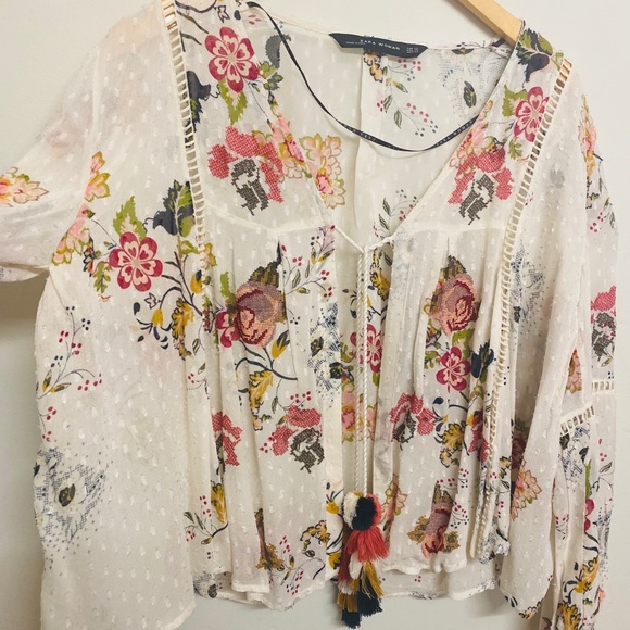 Boho floral Zara blouse